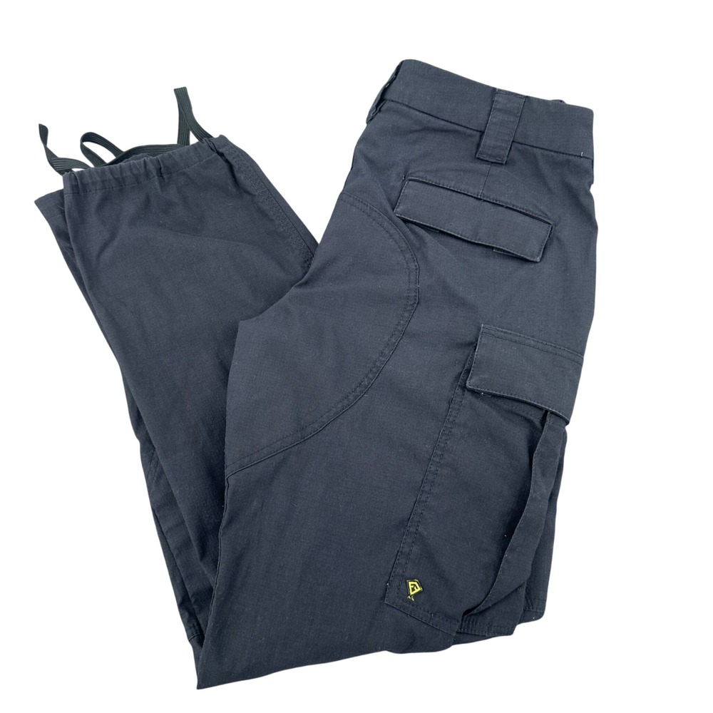 First Tactical Mens V2 Tactical Pants Black Cargo Ripstop Work Trousers 34x32